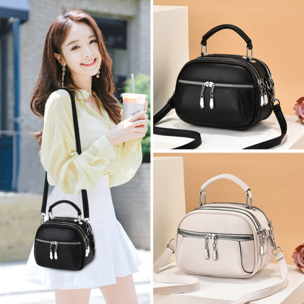 New FemaleVersatile Soft Leather Shoulder Bag – Lightweight & Spacious